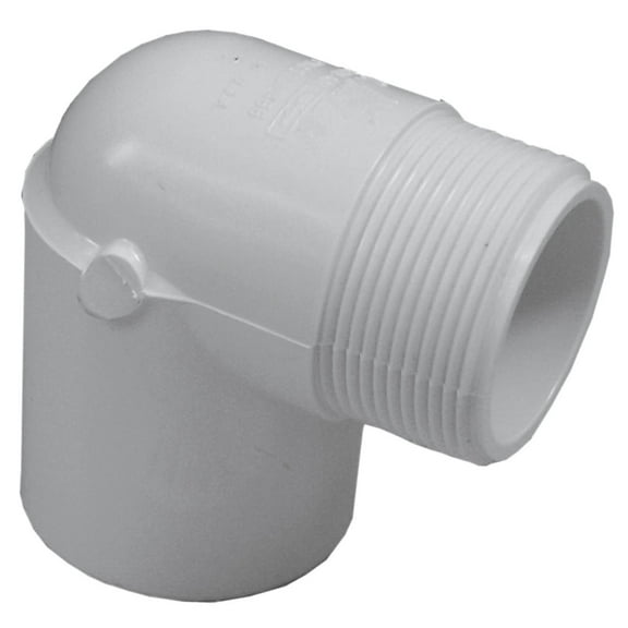 Genova Products 32707 PVC 90-Degree Street Elbow, 3/4"