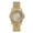 Gold, variant on Men's Round Full-Rhinestone Dial Full-Rhinestone Case Analog Quartz Watch