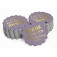 thumbnail image 2 of Inkdotpot 50 Pack Thank You For Celebrating With Us Bridal Shower-Baby Shower-Retirement-Wedding-Birthday Favor Paper Tags Craft Real Gold Foil Hang Tags, 2 of 7