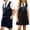 Girls-Navy, variant on Odeerbi Toddler Girls 3 Piece Preppy Outfit Twofer Dress Shirt with Striped Tie and Pleated Skirt Set School Uniform
