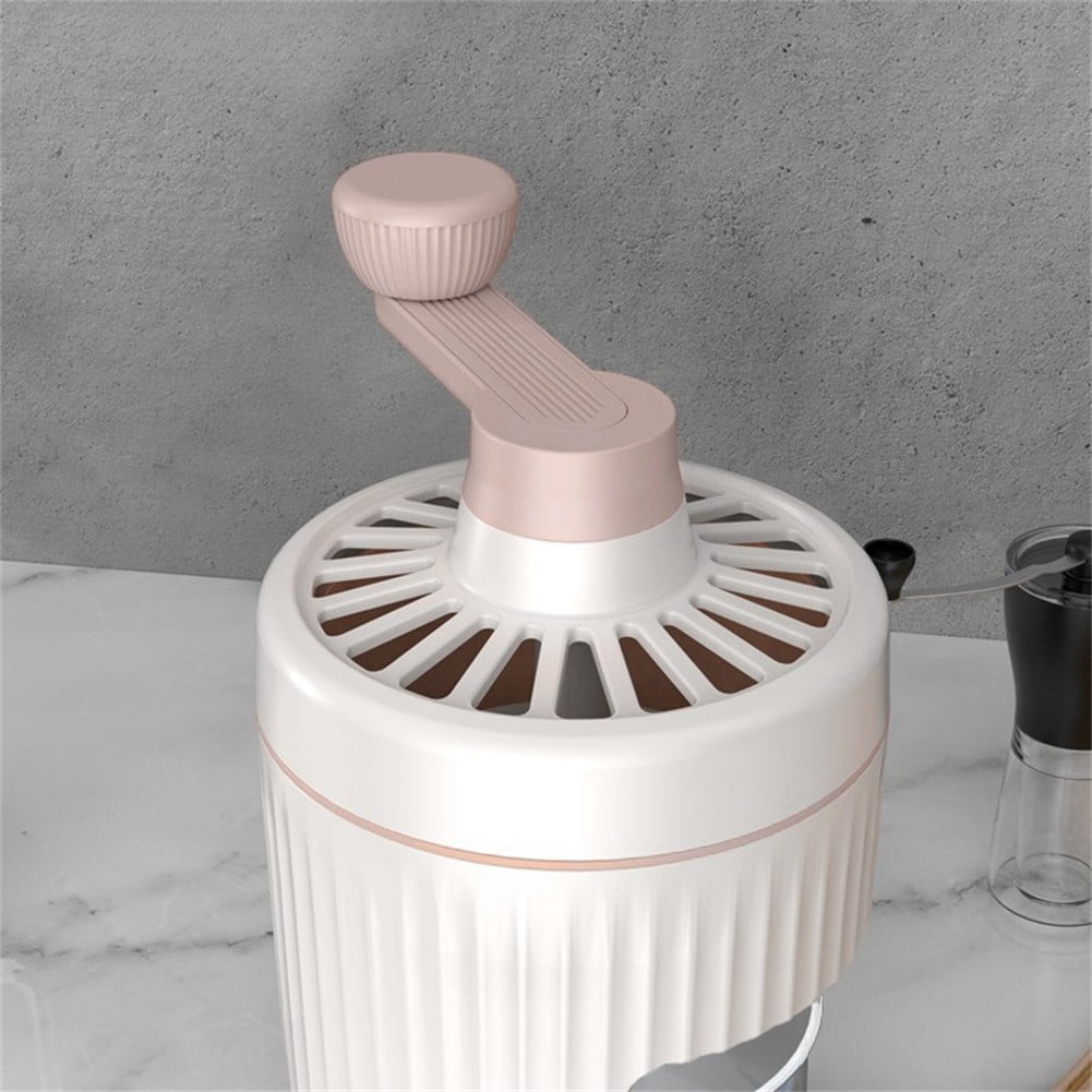 YFind Protable Hand-Operated Ice Shaver Snow Cone Machine Hand Ice Breaker Ice Crusher,Pink