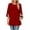 *Red, variant on VBVC Women's 3/4 Sleeve Crew Neck Tunic Top , Ladies' Fall Winter Work Blouse , Basic Stretchy Long Shirt For Women, *Red , Large
