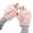Pink, variant on Breezora Womens Fox Gloves Winter Plush FauxFur Cute Mitten Pink