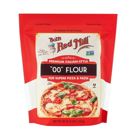 Bob's Red Mill Italian-Style "00" Flour, Finely Ground Wheat, 48 oz Bag