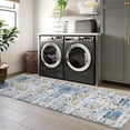 thumbnail image 2 of Hasoo 2' x 6' Runner Rugs for Hallways Non Slip Kitchen Rug Enteryway Indoor Mats, Blue, 2 of 6
