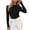 Black, variant on Women's Mock Neck Long Sleeve Shirts Ribbed Slim Knit Tops Base Layering Undershirts Tees Shirts Women Tops