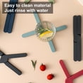thumbnail image 4 of Cheers.US 4Pcs Non-Slip Thick Foldable Silicone Trivets, Heat-Resistant Folding Pad, Eco Expanding Silicone Pot Holder, Hot Pad with Collapsible Cross Design Save Much Space, 4 of 7