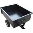 Heavy Duty Tow Behind ATV Trailer Steel Dump Cart 10Cubic Feet And
