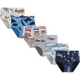 thumbnail image 2 of Underwear For Little Boys Dinosaur Shark Briefs Truck Space Toddler Kids Undies (Pack of 6) 2T, 2 of 6