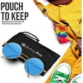 thumbnail image 6 of Sunny Pro Retro Round Sunglasses Small Colored Lens Hippie John Lennon Glasses, 6 of 7