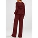 thumbnail image 4 of Conjunto Deportivo para Mujer PRETTYGARDEN Sudadera con Capucha y Pantalones de Pierna Ancha M Burdeos, 4 of 5
