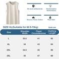 thumbnail image 2 of Camisas deportivas sin mangas para hombre, color gris, camisetas sin mangas para correr, camisetas musculosas suaves y transpirables, 2 of 6