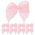 thumbnail image 1 of 60 lazos de cinta con flores, hechos a mano, de colores brillantes, accesorios para el cabello para niñas, color rosa, 1 of 6