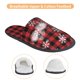 thumbnail image 3 of Fotbe Red Buffalo Plaid Pantuflas Peludas para Mujer con Estampado, Zapatillas de Peluche, Zapatos de Invierno para Casa, Uso Interior y Exterior-Medium, 3 of 8