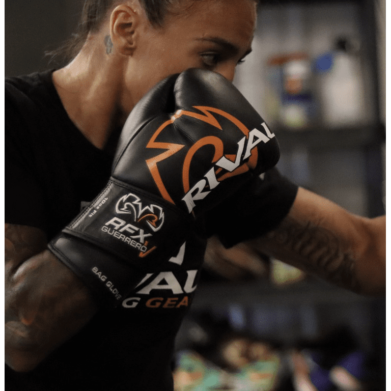 Rival Boxing RFX-Guerrero-V HDEF Bag Gloves - 10 oz. - White/Gold