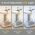 thumbnail image 5 of Costway 48 Inch Reversible Ceiling Fan w/ LED Light, Remote Control, 6 Speeds & 8H Timer, 5 of 10