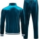thumbnail image 4 of Chándal de terciopelo para hombre, conjunto de 2 piezas, sudaderas con cremallera, chaqueta, pantalones con bolsillos, 4 of 5