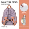 thumbnail image 4 of Energy Emotional Mandala Pattern School Backpack Lightweight Adjustable Straps Chest Buckle Spacious Durable Bookbag For Elementary Student, 4 of 6