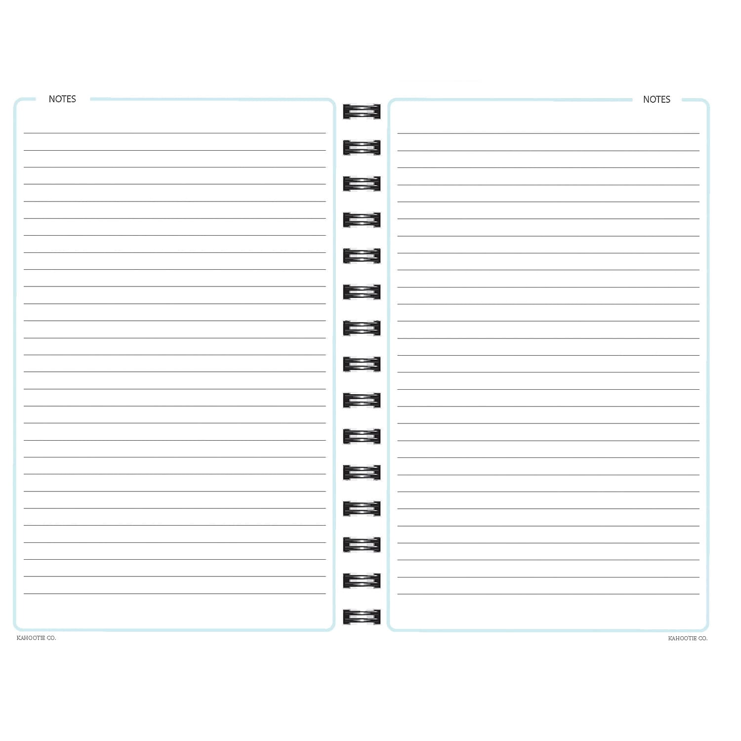 Kahootie Co. Kahootie Co Weekly Planner 6" x 9" Teal and White (ITKWTW)