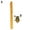 1 Gold, variant on Opolski Mini Portable Fish Pen Shape Spinning Pole Aluminum Alloy Telescopic Fishing Rod