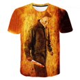 thumbnail image 1 of Nueva película de suspenso 3D impreso camiseta verano moda horror fantasma hombres y mujeres camiseta de Navidad de manga corta tops, 1 of 4