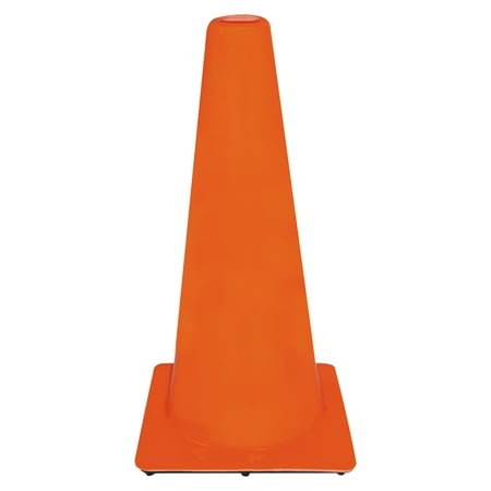 Visibility Orange Cone - 3M Non-Reflective Safety Cone, 13 x 13 x 28, Orange