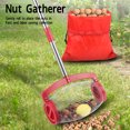 thumbnail image 4 of Nut Gatherer Adjustable Long Handle Labor Saving Pecan Walnutp Chestnut Golf Picker Collector R, Nut Gatherer Rolling, 4 of 7