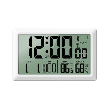 7.5-inch alarm clock, large-screen electronic clock, multi-function desk clock, perpetual calendar, LCD clock, hanging and standing radio clock