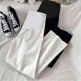 thumbnail image 1 of Pantalones vaqueros de maternidad sueltos de pierna recta primavera otoño prendas de vestir exteriores pantalones largos de pierna ancha ropa de maternidad elástica cómoda de primavera, 1 of 5
