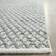 thumbnail image 5 of SAFAVIEH Boston Angelica Diamond Trellis Cotton Area Rug, Grey, 3' x 5', 5 of 9