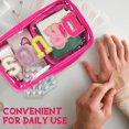 thumbnail image 4 of Bolsa Hillban Medicine Chenille Letter Preppy de PVC transparente de nailon, 4 of 7