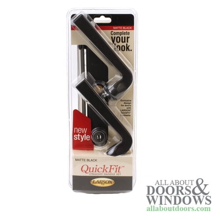 Larson Quickfit Storm Door, Modern Straight Handle