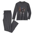 thumbnail image 1 of Atlas For Men - Set de Pijama Largo Impreso para Hombre (Antracita), 1 of 2