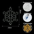 Christmas Snowflake Window Lights Decorations, 12 in 72 LED 8 Lighting