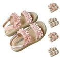 thumbnail image 7 of ZACPNCV Girls Sandals Casual Open Toe Two Adjustable Strapped Sandals with Hook and Loop for Little Girls Pink 2-2.3 Years, 7 of 7