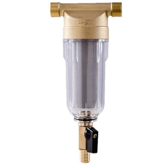 Flexible Filtration Treatment for Reusable Filtration, Whole House Water Filter Extend Equipment Life with Easy Cleaning, Pre-filtration System (3/4")