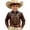 Brown, variant on SGMVNU Kids Boys Girls Western Cowboy Shirt Retro Vintage Long Sleeve Button Down Dress Halloween Top, Size 4-5 Years, Army Green