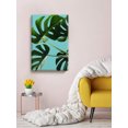 thumbnail image 2 of Awkward Styles Blue Canvas Art Foliage Room Decor Green Floral Framed Art Inspirational Vinyl Artwork Beautiful Nature Art Home Decor Ideas Green Leaves Decor for Bathroom Inspirational Canvas Prints, 2 of 7