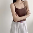 thumbnail image 1 of Kelon Tube Tops Women's Polyester Strapless Lady's Spring And Autumn Pure Cotton Suspenders Beautiful Back Vest Integrated With Chest Pads Wrapped Chest Solid Color Outer Wear Bottoming Short Tube Top, 1 of 4