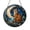 Acrylic 3.5 Inch, variant on Vibrant Tabby Cat Crescent Moon Stained Glass Window Hanging, Nature-Themed Home Decor, Gift Idea for Cat Lovers