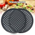 thumbnail image 4 of Oleegame 1PC Trashcans For Bedroom Hot Pizza Pan Non-Stick Coating Tray Portable Tool Home DIY Crisper Black, 4 of 7