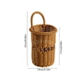thumbnail image 3 of Cififendec Woven Wall Hanging Storage Basket, 9.06"×5.12", Multi‑Purpose Utensil Organizer for Chopstick Storing and Wall Decor Storage, 3 of 6