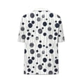 thumbnail image 2 of Puntoco Plus Size Tops for Women Summer V Neck Short Sleeve Tee Shirts Henley Button Casual Loose Fit Blouse, 2 of 5