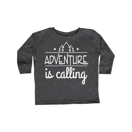 

Inktastic Adventure is Calling Outdoors Gift Toddler Boy or Toddler Girl Long Sleeve T-Shirt