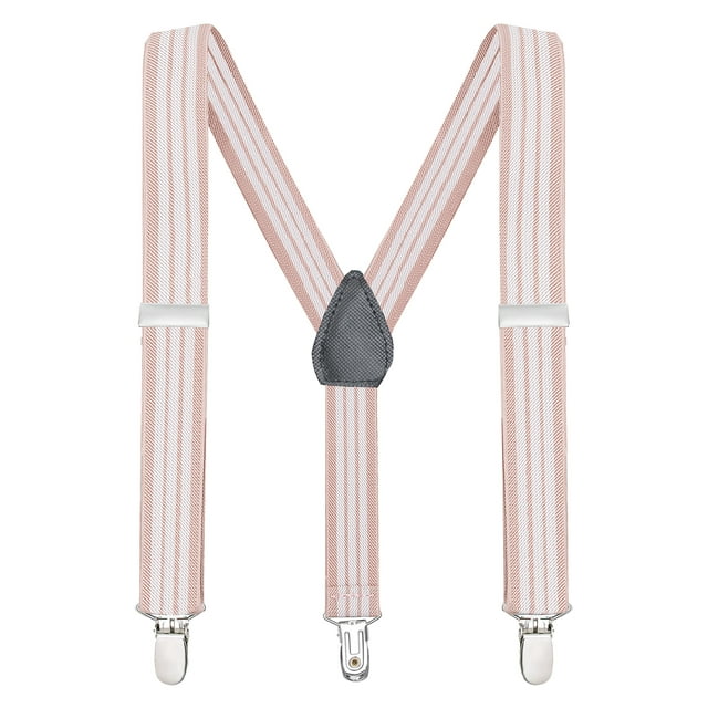 Buyless Fashion Adjustable Suspenders for Kids Toddlers Baby Elastic Solid Color 1 Inch - Y Back Design