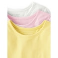 thumbnail image 3 of The Children's Place Baby Toddler Girls Short Sleeve Everyday Tee, 6-Pack, Sizes 12M-5T, 3 of 3