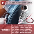 thumbnail image 2 of 1 Juego de Cableado del Zócalo de Luz de la Placa de Licencia para Lexus RX350 2004-2010 No.9007599005/9007560037 Conector de Pigtail de la Bombilla, 2 of 7