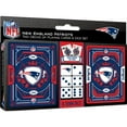 thumbnail image 2 of MasterPieces Officially Licensed NFL New England Patriots 2-Pack Playing cards & Dice set for Adults, 2 of 4