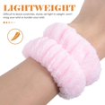 thumbnail image 5 of 2 Pcs Spa Wrist Washband Flannel Wrist Wash Towel Band Washing Face Absorbent Wristbands Wrist Sweatband for Women Girls Grey, 5 of 5