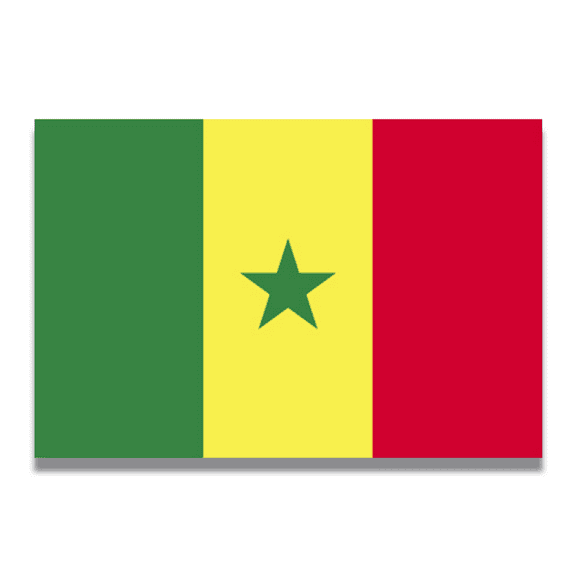 Magnet Me Up Senegal Senegalese Flag Vinyl Automotive Magnet Decal, 4x6 Inches